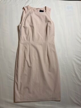 Alex Marie Sleeveless Midi Sheath Dress in Blush